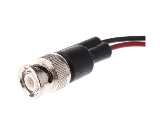 BNC　オス　→　ミニ　グラバークリップ　テストリード　黒　赤