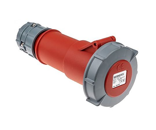 電源コネクタ　（産業用コネクタ　）　PowerTOPシリーズ　ケーブルマウント　ソケット　赤