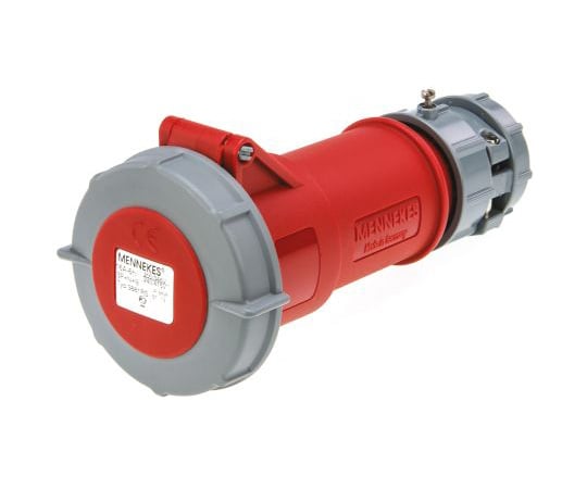 電源コネクタ　（産業用コネクタ　）　PowerTOPシリーズ　ケーブルマウント　ソケット　赤