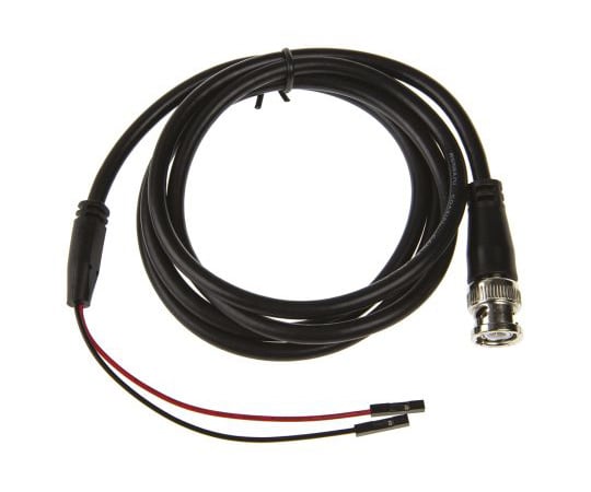 ヒルシュマン　BNC　メス　→　角形ピンレセプタクル　テストリード　黒