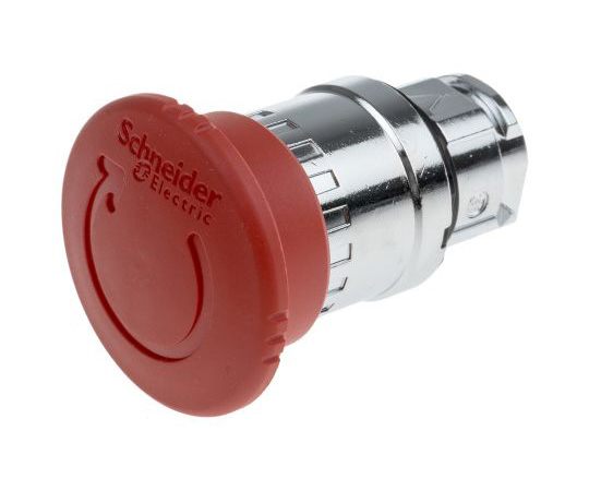 Schneider Telemecanique ZB4BS844 40mm/22mm c/o Emerg/Stop Red Mushroom Head 