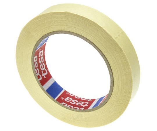 マスキングテープ　紙　幅　19mm　長さ　50m　黄