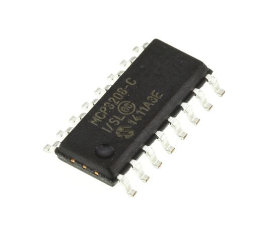 12ビット ADコンバータ SPI 16ピン SOIC 1袋（5個入）