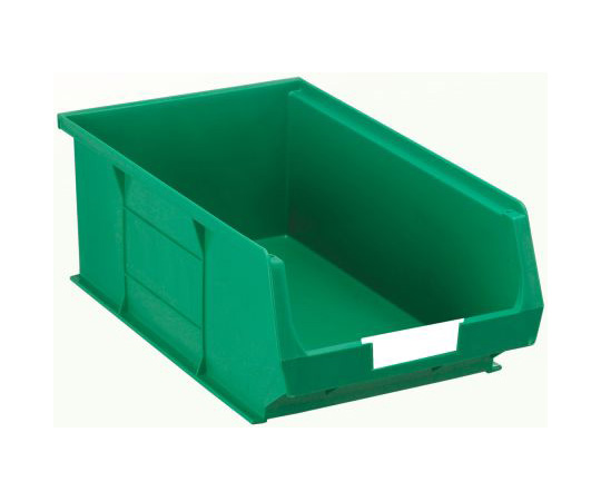 収納ボックス 高さ 130mm 幅 205mm 深さ 350mm PP 緑 1袋（5個入） 484-4090