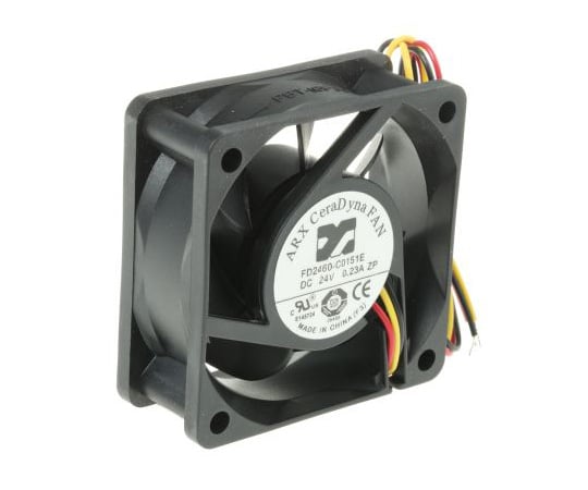 軸流ファン　電源電圧　24　V　dc　60ｘ60ｘ25.4mm　DC　（CeraDynaシリーズ）