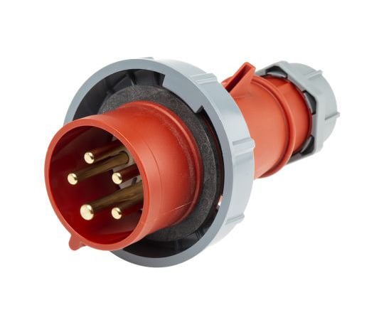 電源コネクタ　（産業用コネクタ　）　AM-TOPシリーズ　ケーブルマウント　プラグ　赤