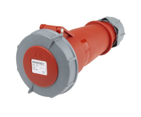 電源コネクタ　（産業用コネクタ　）　AM-TOPシリーズ　ケーブルマウント　ソケット　赤