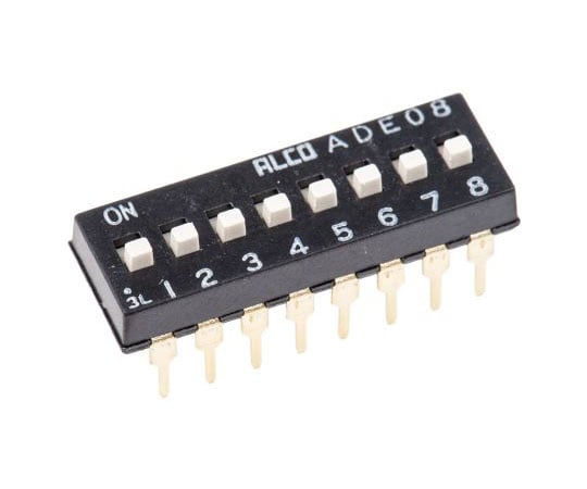 DIPスイッチ　スライド　8P