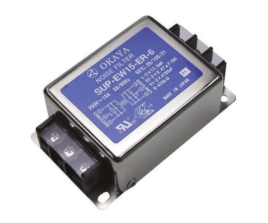 EMIフィルタ　電源ラインフィルタ　ノイズフィルタ　10A