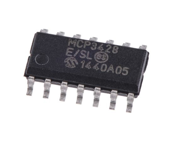 16ビット　ADコンバータ　クワッド　I2C　14ピン　SOIC