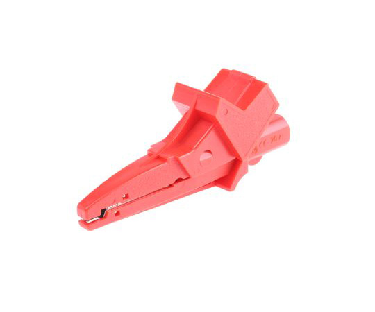 63-5057-68 安全ワニ口クリップ、20A、1000V（赤） SAK 6674