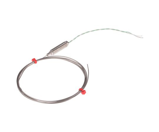 熱電対センサ　Kタイプ　ケーブルタイプ　-40°C　→　750°C　1.5m　IEC