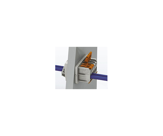 フィードスルー端子台　PLWシリーズ　10mmピッチ　1列　4極　グレー