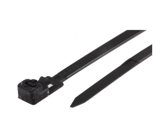結束バンド 125mmx4.5 mm 黒 ナイロン 66 1袋（100個入）