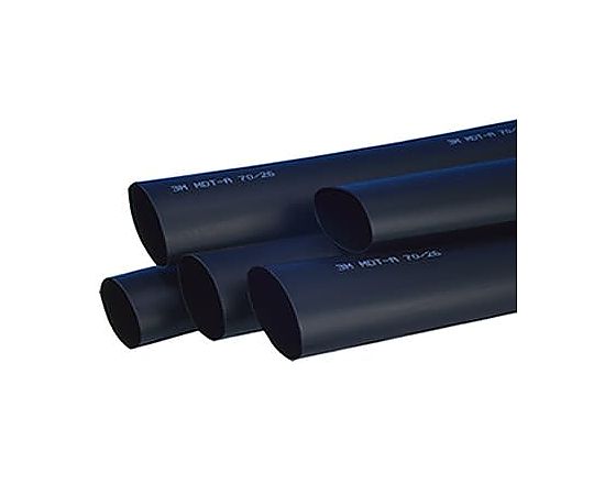 熱収縮チューブ　ポリオレフィン　収縮前　50mm　収縮後　18mm　スリーブ長さ　1m　黒