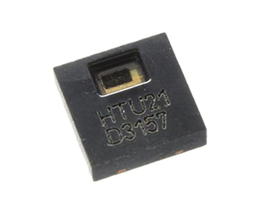 温度　/　湿度センサ　±2％RH　シリアル-I2C　1.5～3.6　V　dc　6-Pin　DFN