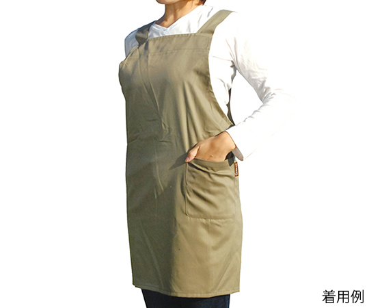 セフティ-3　ガーデンエプロン　ロング　カーキ