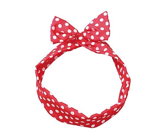 かんたんリボンカチューシャ　レッド