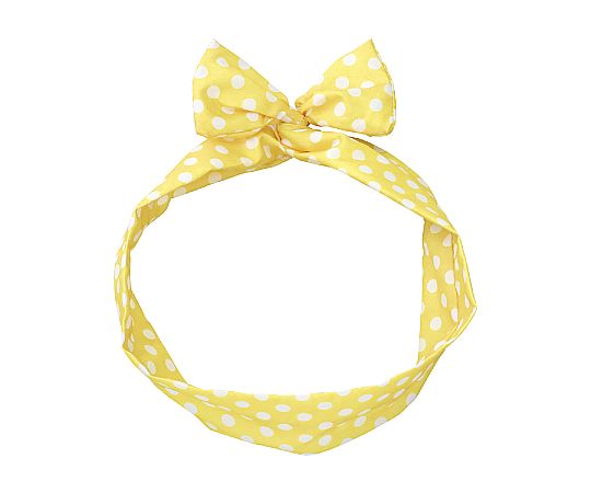 かんたんリボンカチューシャ　イエロー