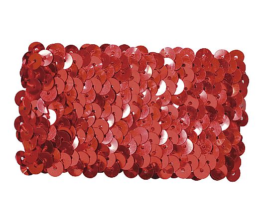 メタリックリストバンド レッド 1パック（2個入）