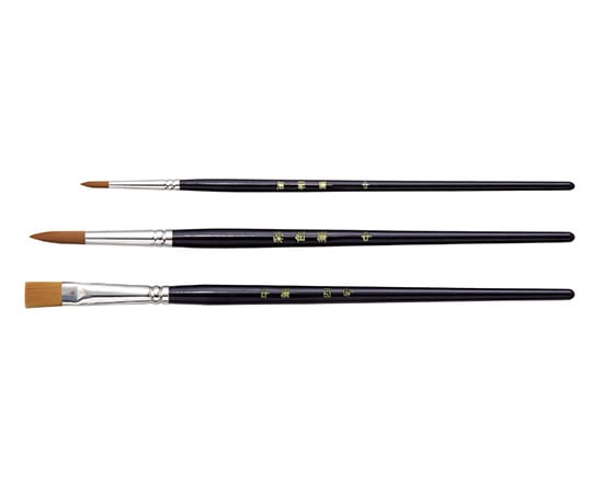 高級木軸デザイン筆　3本組