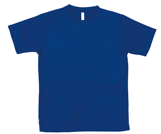 ATドライTシャツ　M　ブルー　150g　ポリ100％