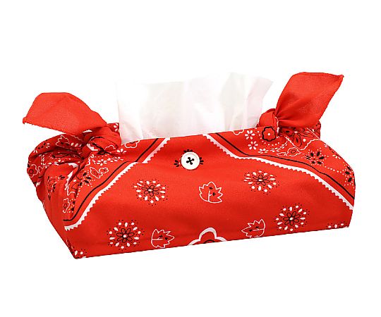 バンダナティッシュボックスカバー　赤