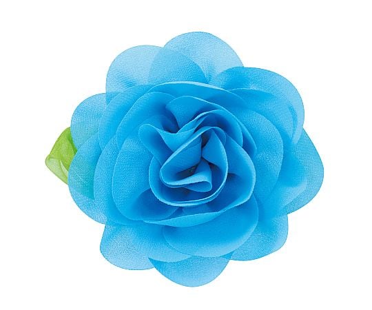 コサージュバッジ ブルー