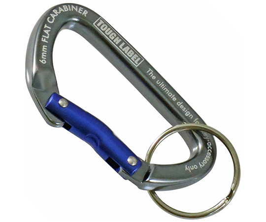 TL　カラビナフラット　チタン＆青