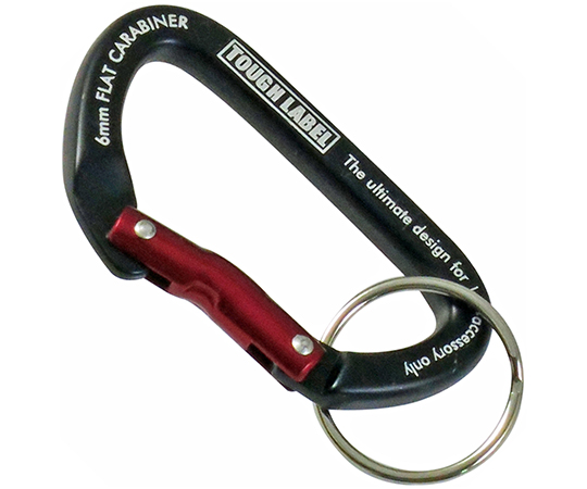 TL　カラビナフラット　黒＆赤