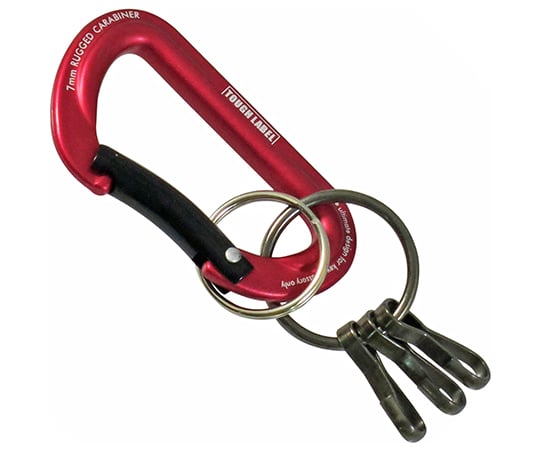 TL　カラビナ＆キーホルダー　赤＆黒