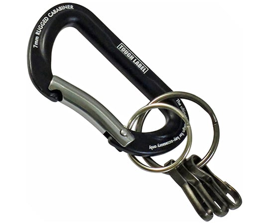 TL　カラビナ＆キーホルダー　黒＆チタン