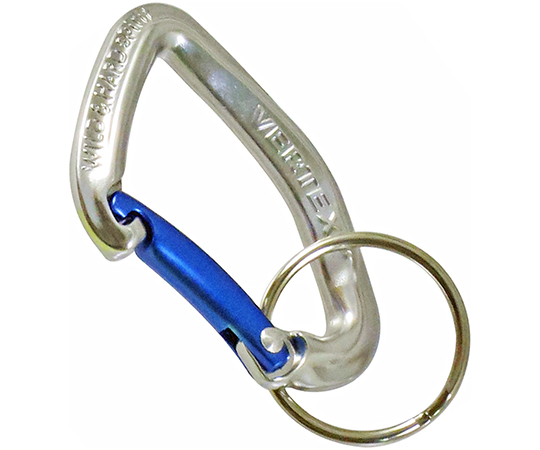 カラビナ　イアー　銀＆青