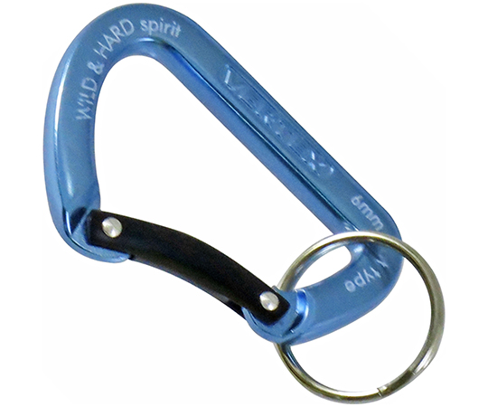 カラビナ　フラット　青＆黒