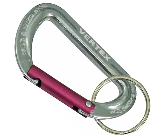 カラビナ　ラッジド　チタン＆赤