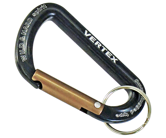 カラビナ　ラッジド　黒＆金