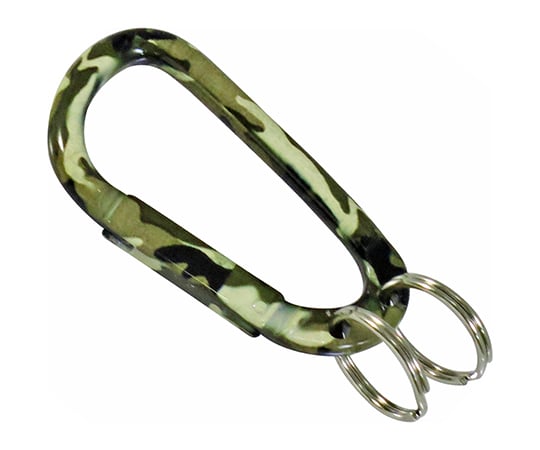 カラビナ＆キーリング　カモフラ