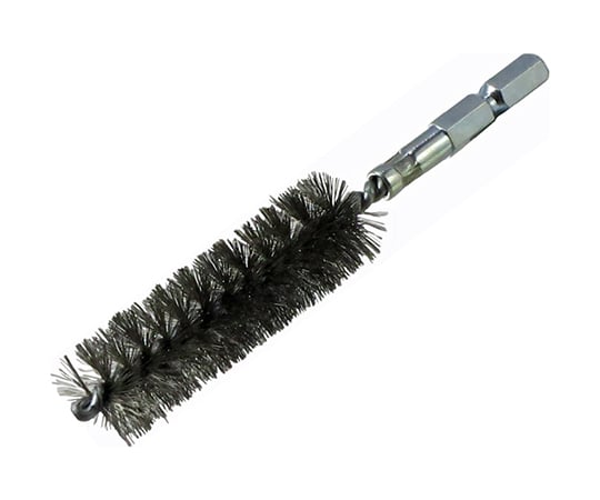 インパクト用　軸付チューブ型ブラシ　6.35mm軸　ステンレス
