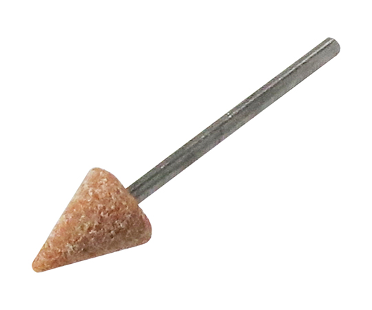 軸付砥石　WA（赤）　三角型　3mm軸