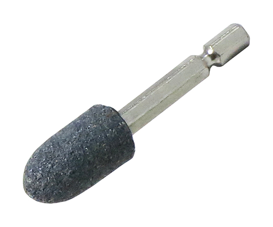 インパクト用　軸付砥石　A（グレー）　砲弾型　6.35mm軸