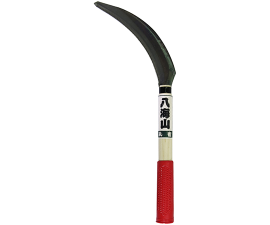 赤グリップ付　鋸鎌　195mm柄