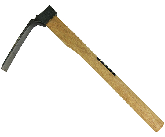 手打鍛造　片手鍬　バチ　大　390mm柄