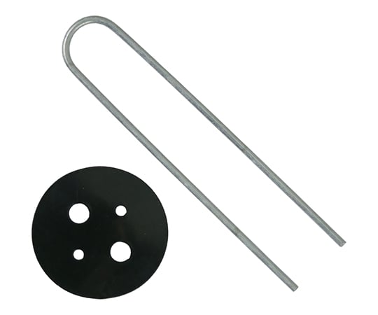 Uピン杭　黒丸付　10P　15cm