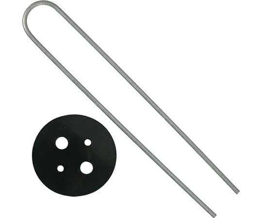 Uピン杭　黒丸付　10P　20cm