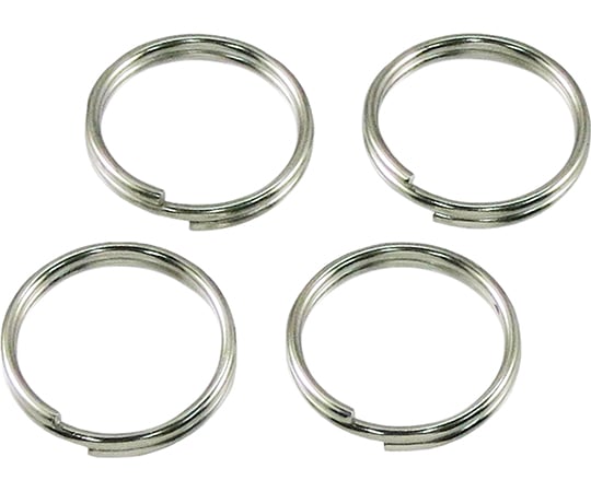 ステンレス　二重リング　4個入