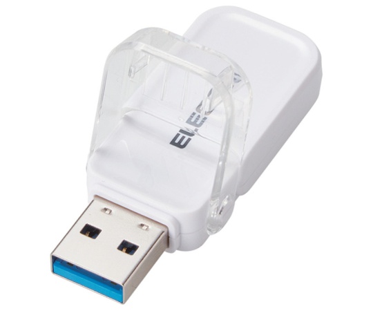 フリップキャップ式USBメモリ 64GB MF-FCU3064シリーズ エレコム 【AXEL】 アズワン