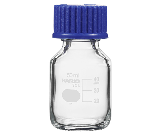 63-5510-06 耐熱ねじ口瓶（液切リング付） GL-32 50mL NBO-50-SCI
