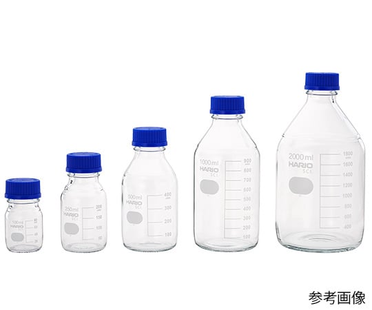 63-5510-08 耐熱ねじ口瓶（液切リング付） GL-45 5000mL NBO-5L-SCI