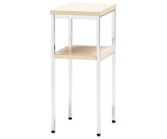 電話台　メッキ　アイボリー