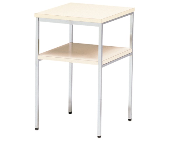 電話台　メッキ　アイボリー